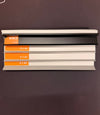 Aluminium flush shadow skirting board (plinth) P-1-40
