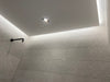 Aluminium ceiling shadow-gap profile. C-1 White colour.