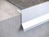 Aluminium profile for furnishing a balcony or terrace B-1. Silver colour