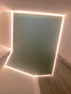 Aluminium ceiling shadow-gap profile. C-2 White colour