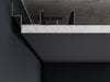 Aluminium ceiling shadow-gap profile C-4