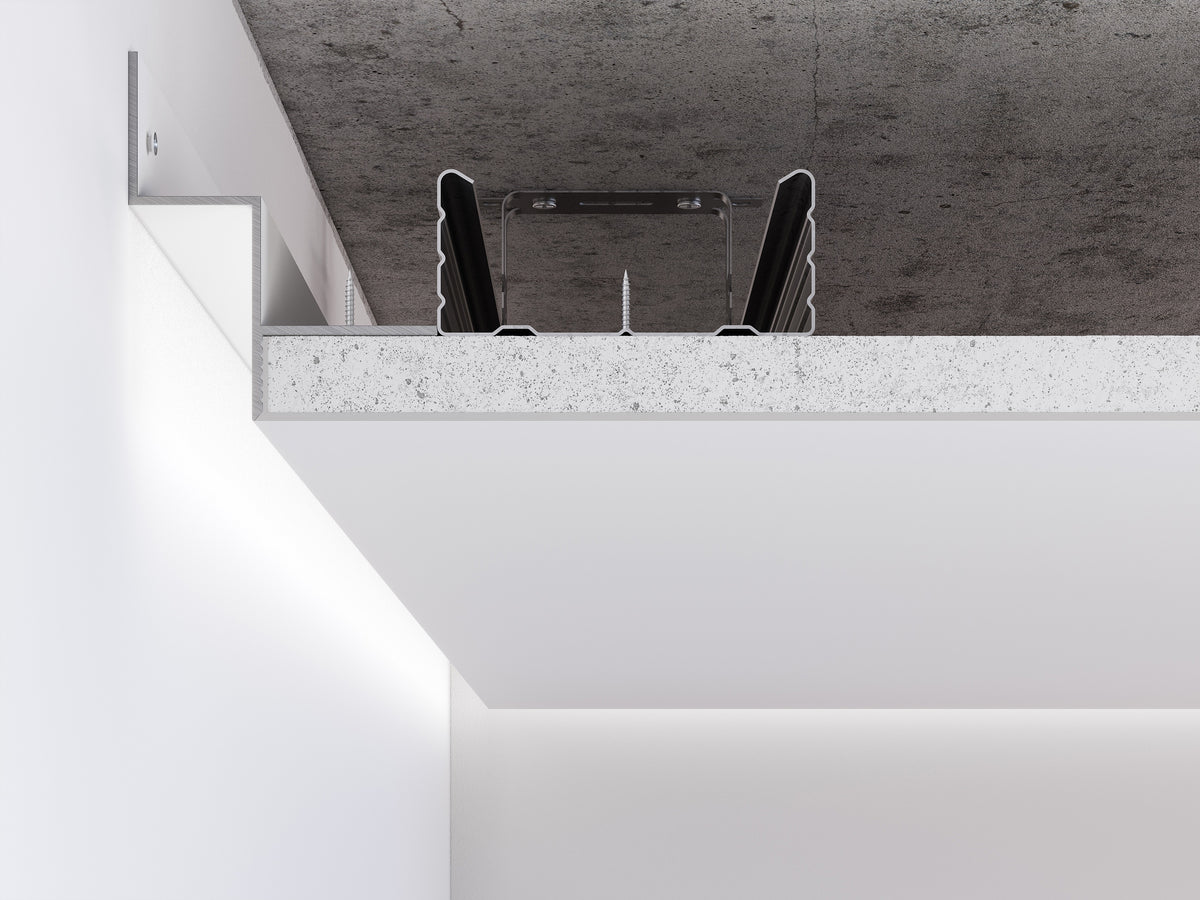 Aluminium Ceiling Shadow-Gap Profile C-4 | Modern Shadow Line for Walls ...