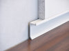 Aluminium shadow flush skirting board (plinth). P-1-20 White colour