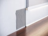 Aluminium flush-mounted skirting board (plinth) P-2-100