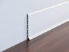 Aluminium attachable skirting board (plinth). P-3-60 White colour